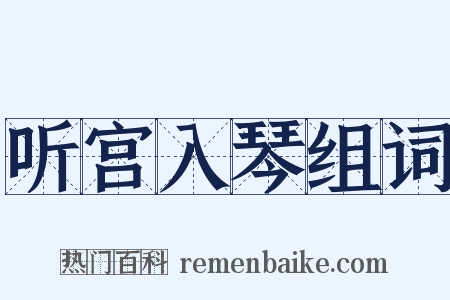 听宫入琴组词是什么意思的图片